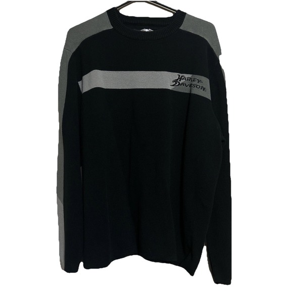 Harley-Davidson Other - Harley Davidson Men's Size XL BLACK & GRAY‎ Knit Pullover Colorblock Sweater